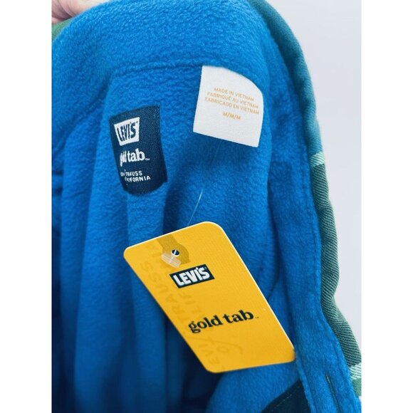 Levi’s Gold Tab Men’s Plaid Jackson Flannel Worker Over Shirt Size M NWT - Picture 11 of 11